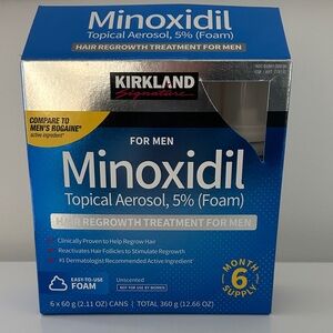 Kirkland Signature Minoxidil Foam for Men - Blue and White
